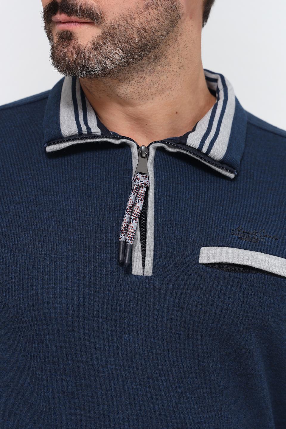 Джемпер Monte Carlo с молнией синий