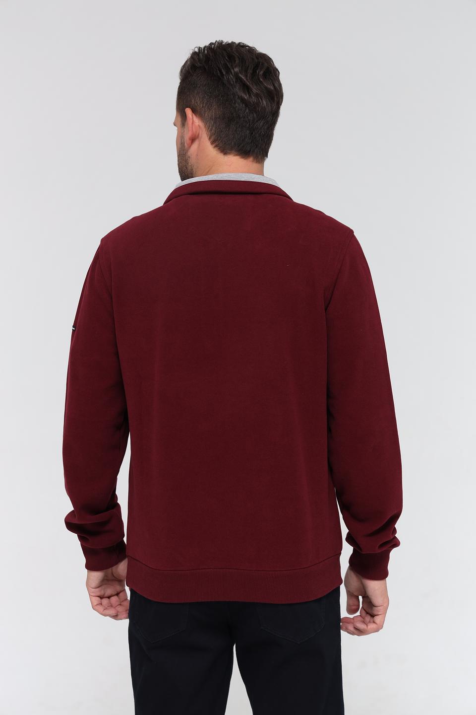 Джемпер Monte Carlo с молнией бордовый