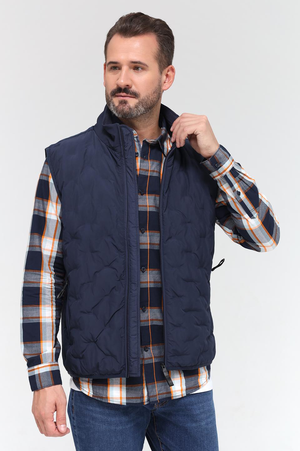 Жилет Time Zone стеганый синий