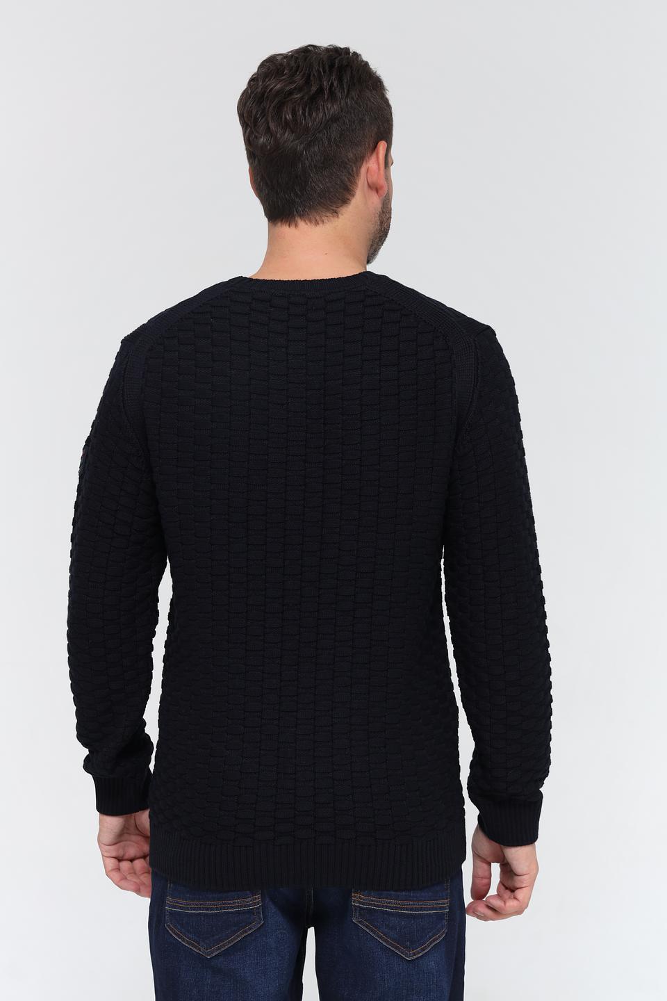 Джемпер Time Zone чёрный с текстурой