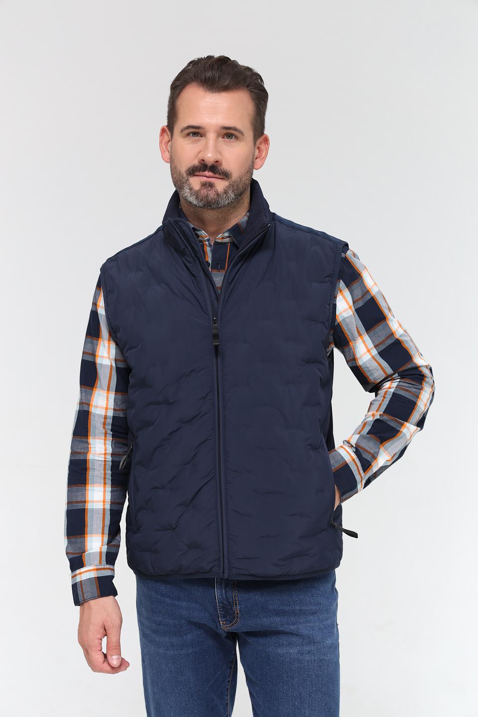 Жилет Time Zone стеганый синий