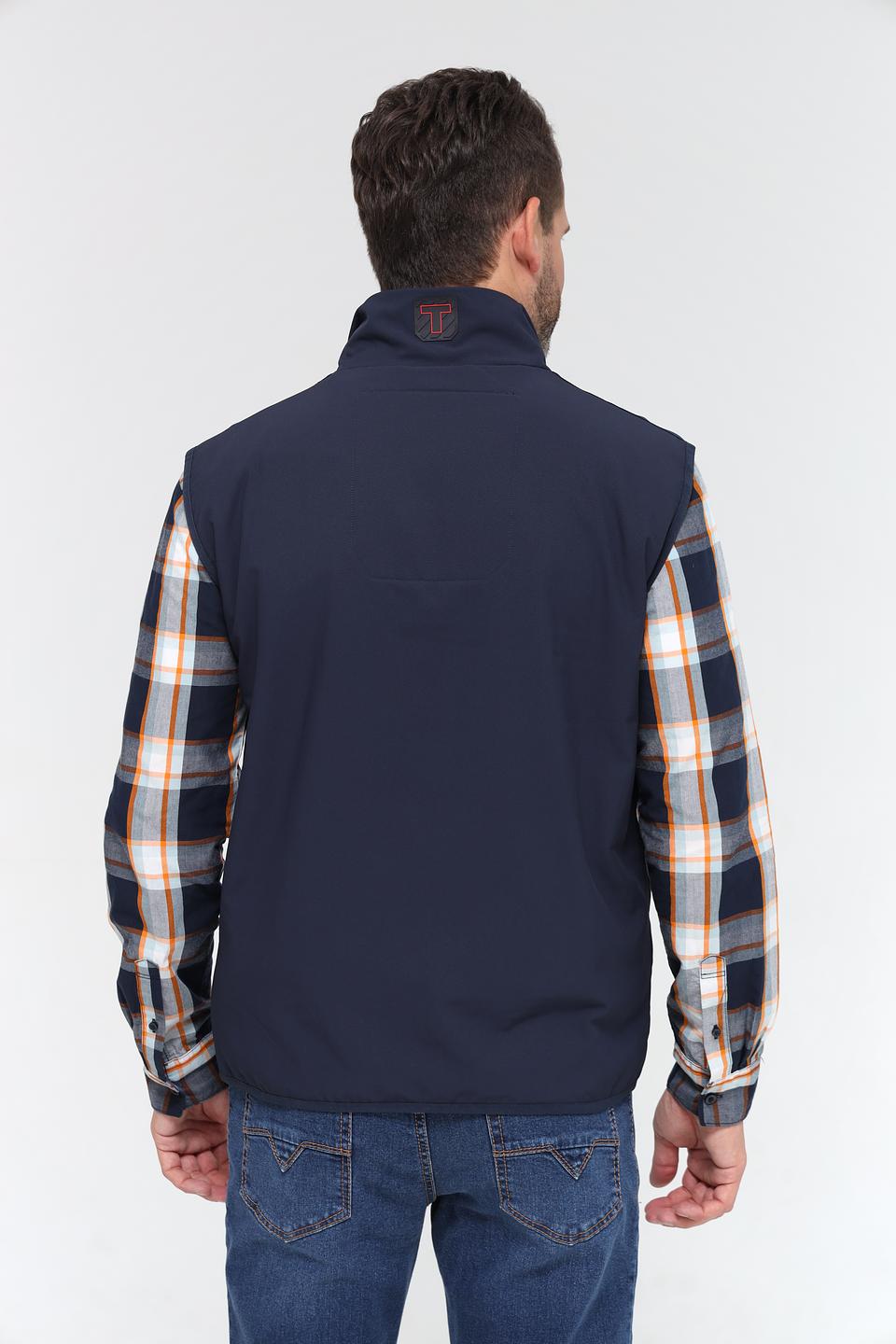 Жилет Time Zone стеганый синий