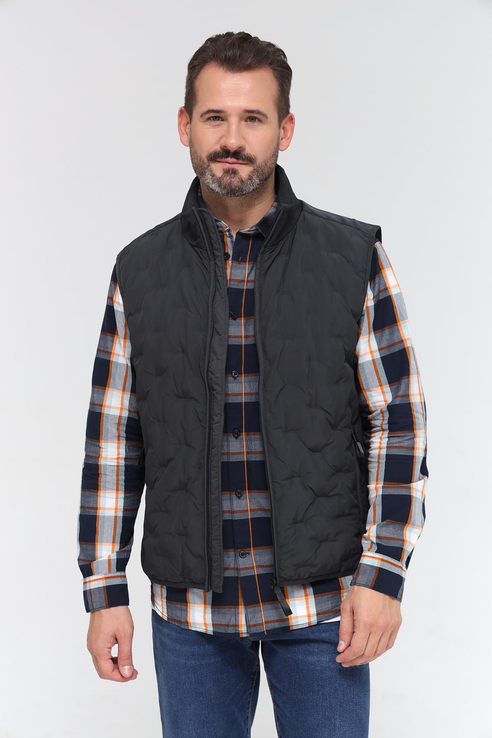 Жилет Time Zone стеганый чёрный