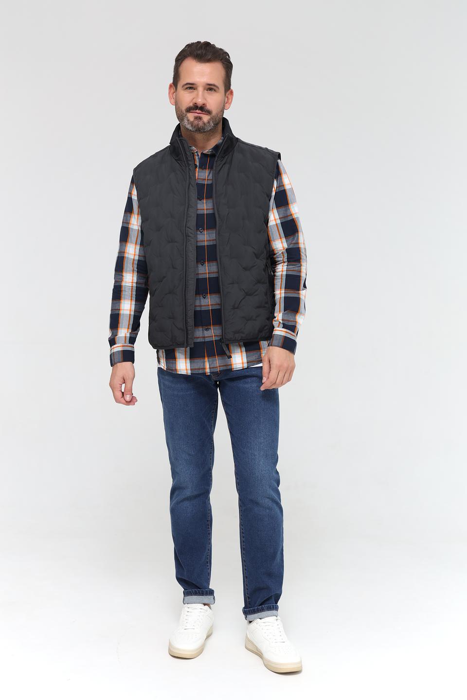 Жилет Time Zone стеганый чёрный