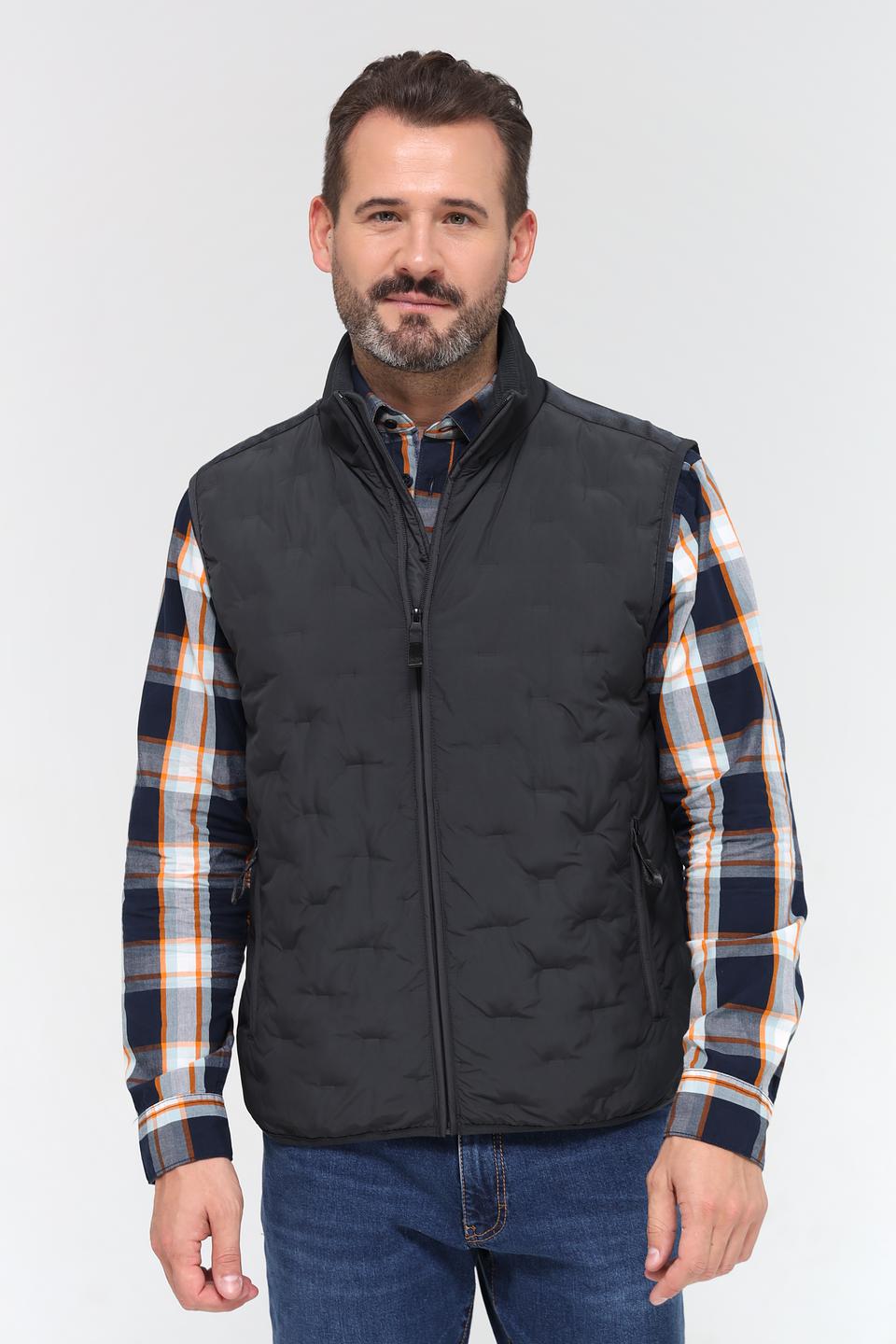 Жилет Time Zone стеганый чёрный