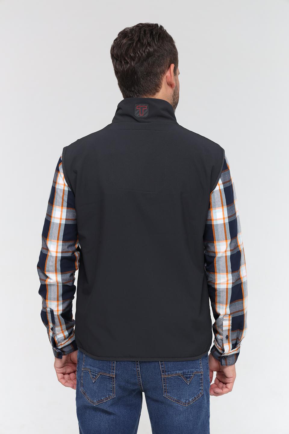 Жилет Time Zone стеганый чёрный