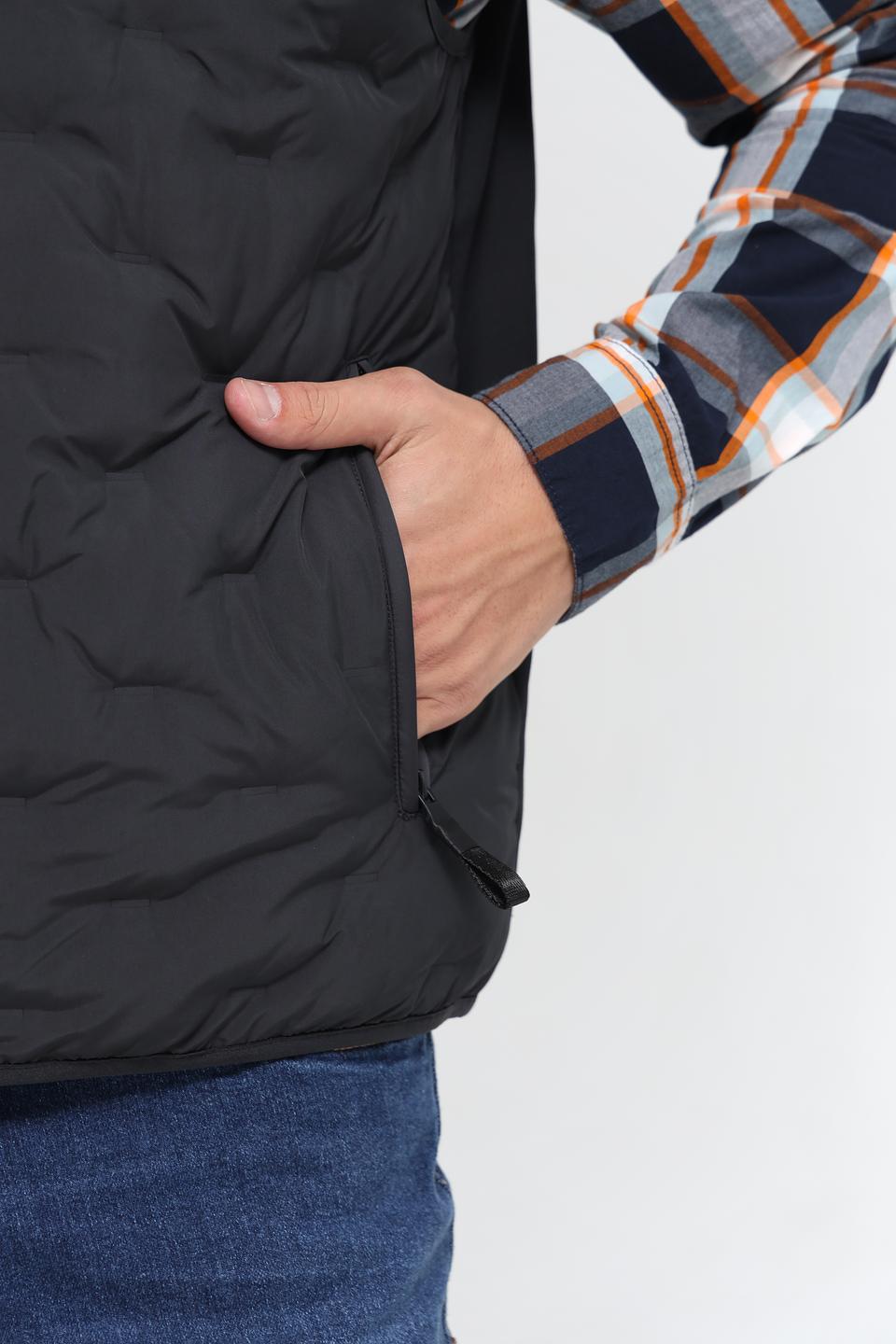 Жилет Time Zone стеганый чёрный