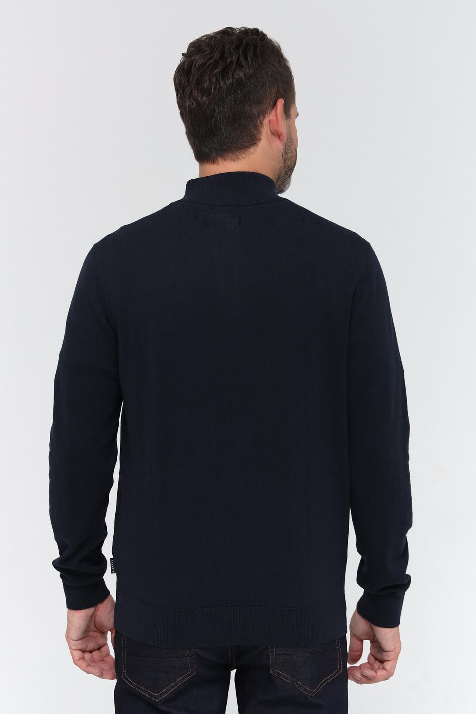 Джемпер Bugatti с молнией темно-синий