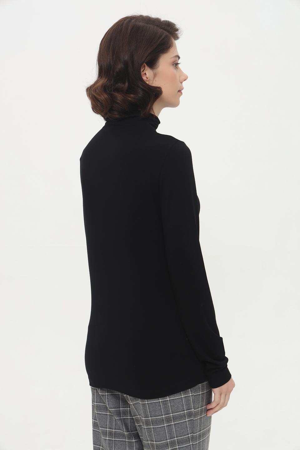 Пуловер Cinque с горлом черный