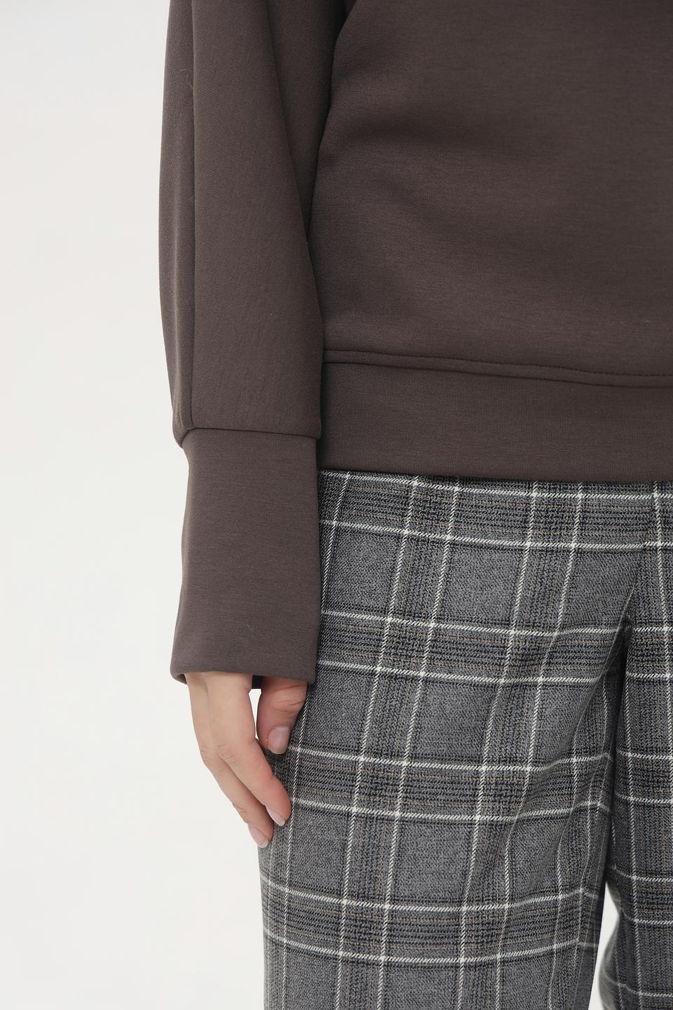 Пуловер Cinque с горлом коричневый