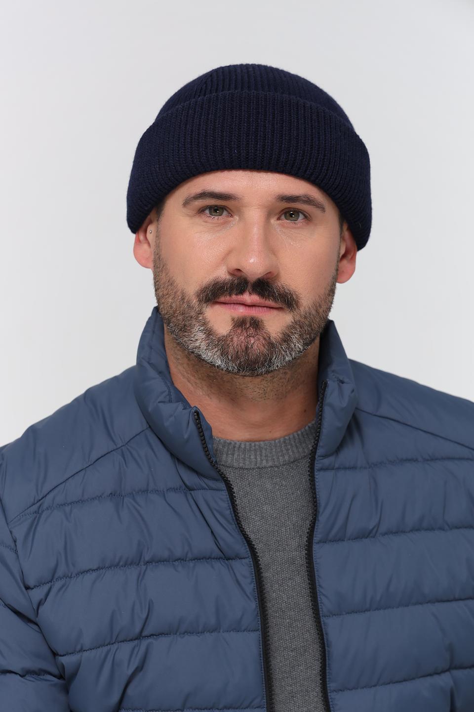 Шапка Marhatter мужская тёмно-синяя