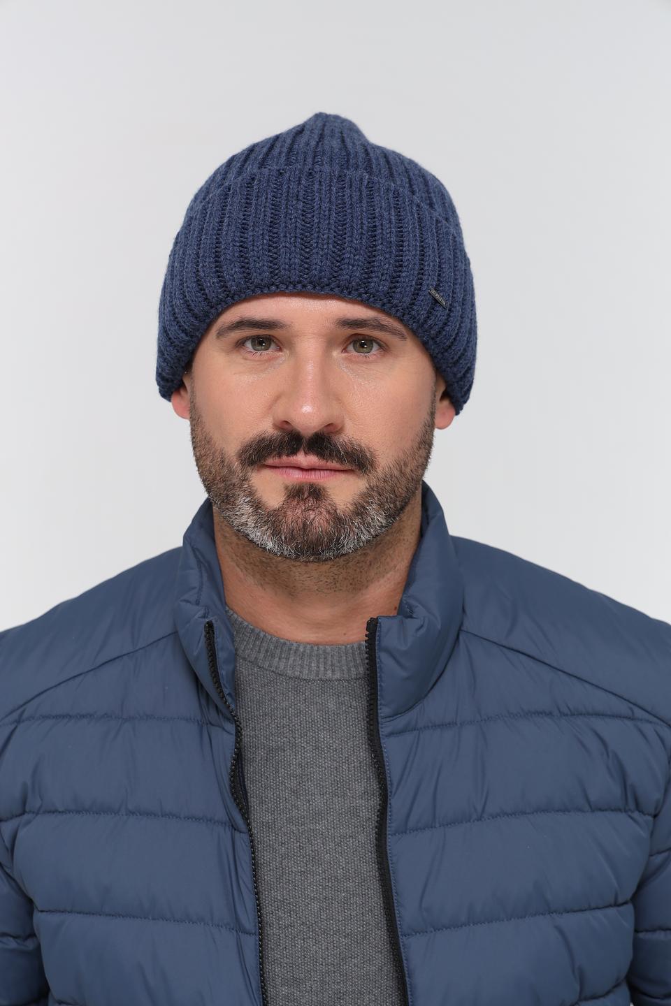 Шапка Marhatter мужская синяя