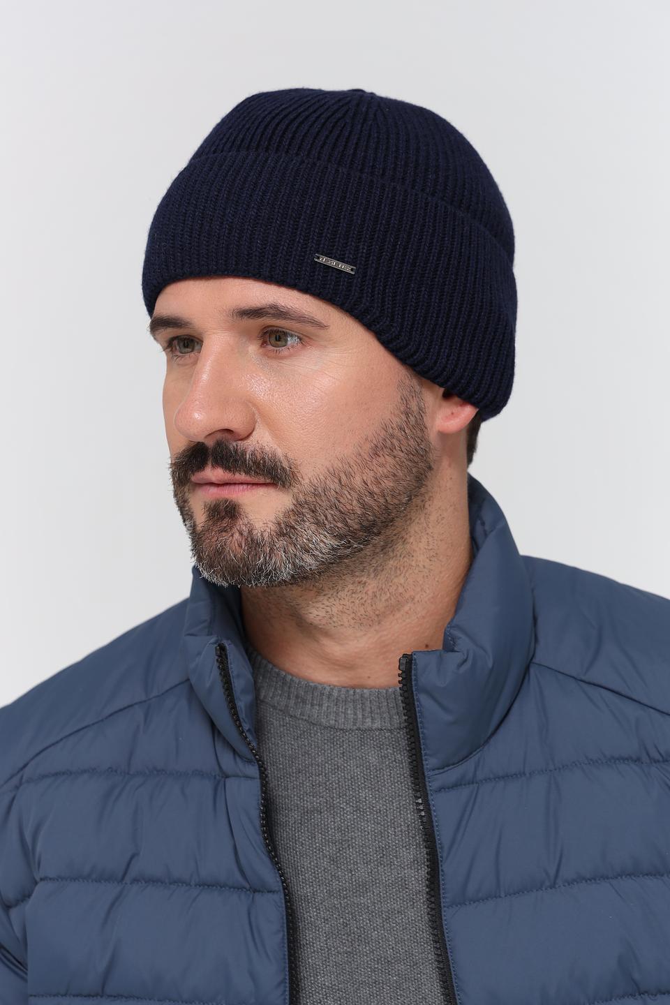 Шапка Marhatter мужская тёмно-синяя