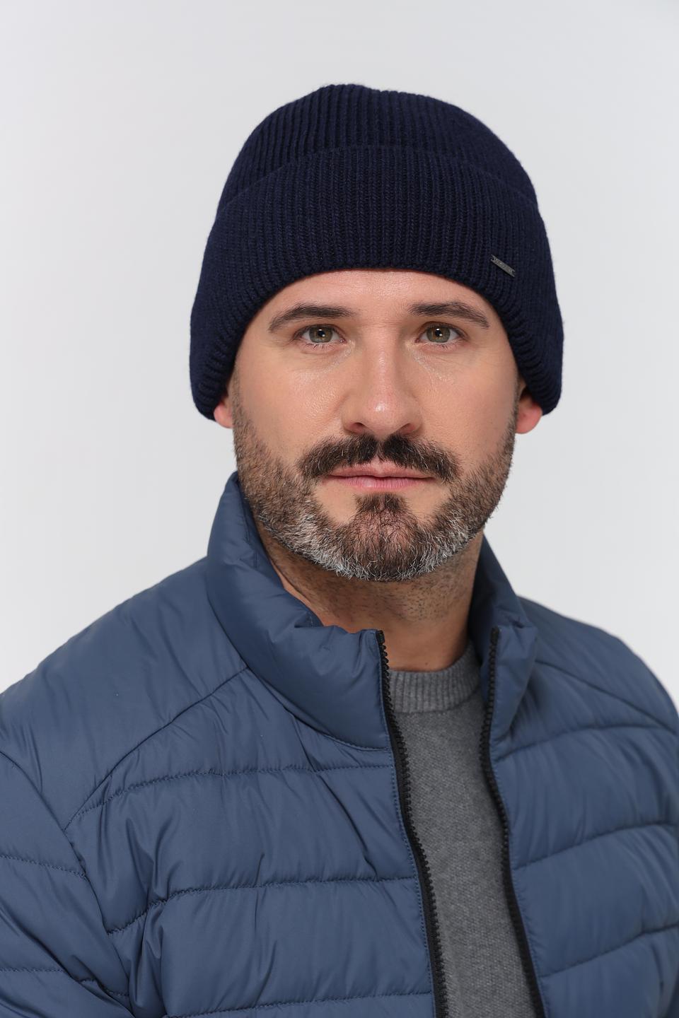 Шапка Marhatter мужская тёмно-синяя