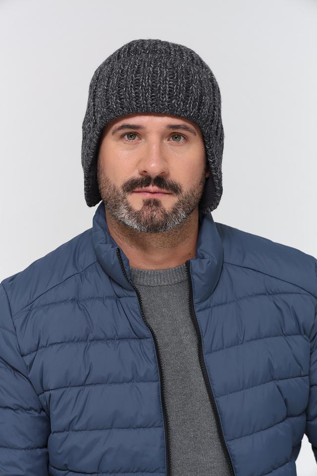 Шапка Marhatter мужская серая меланж