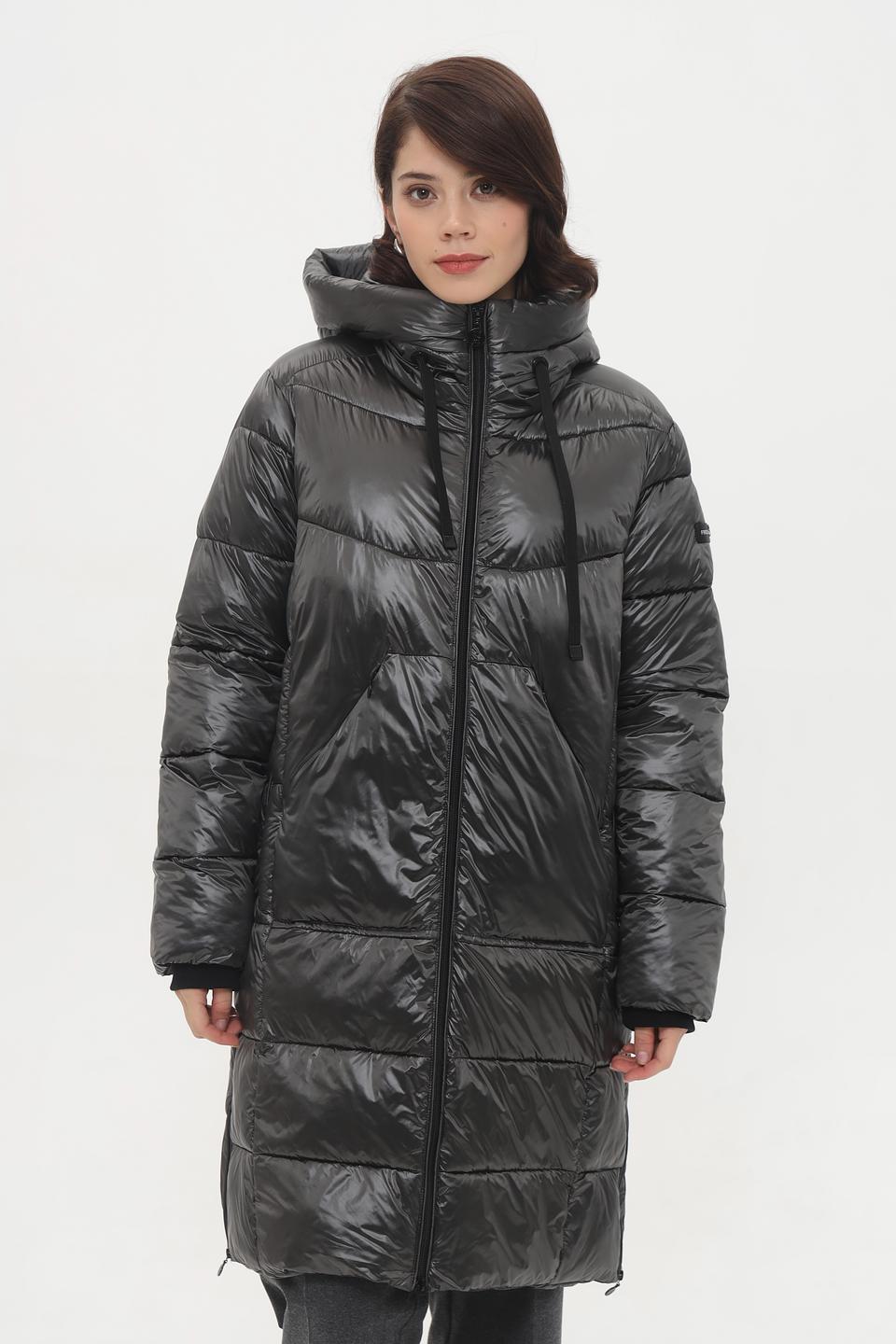 Пальто Frieda and Freddies чёрное стеганое