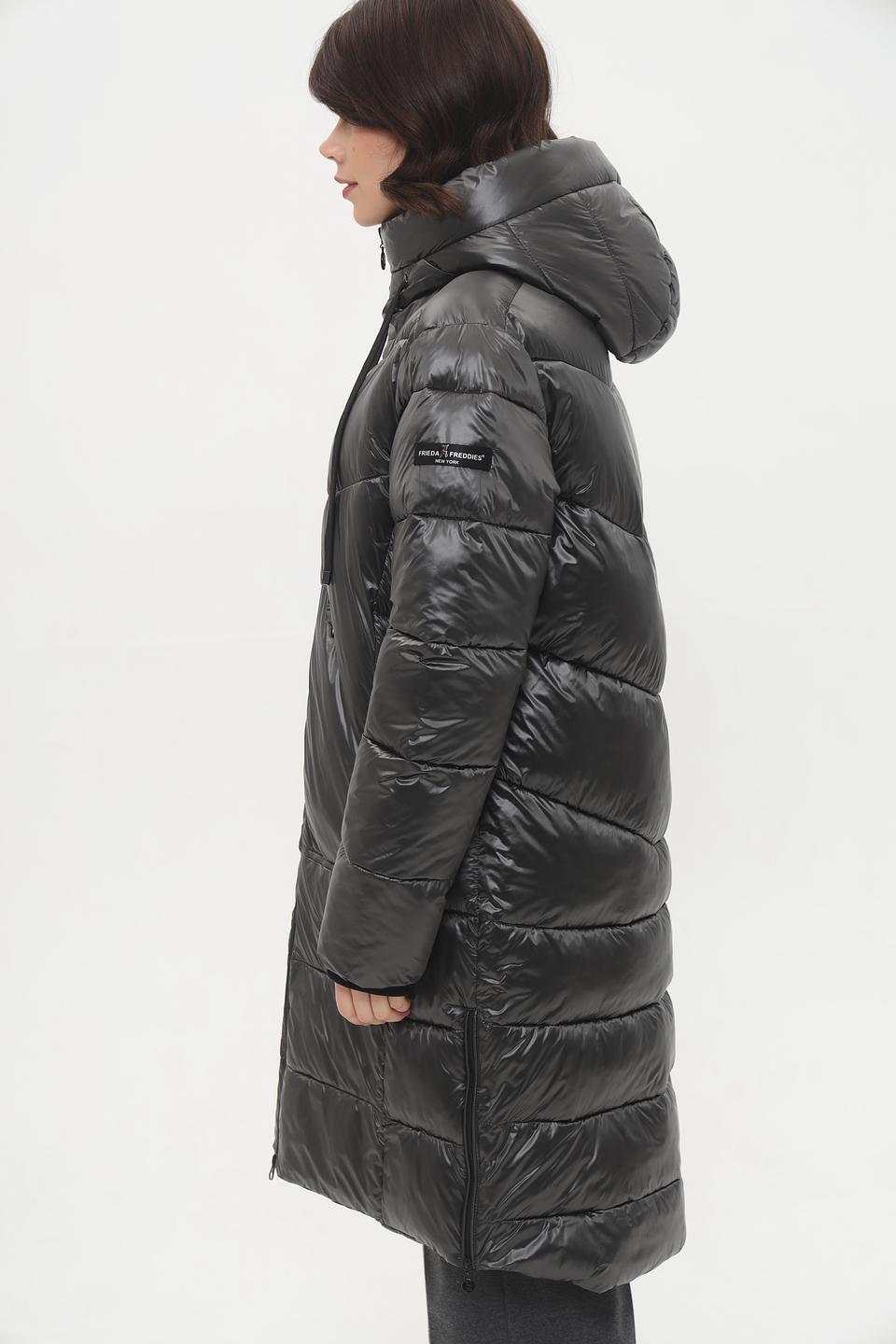 Пальто Frieda and Freddies чёрное стеганое