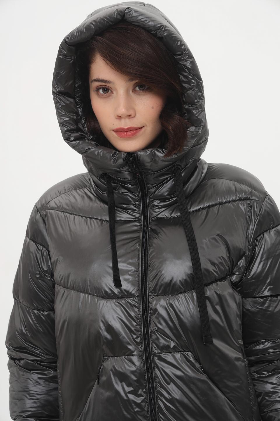 Пальто Frieda and Freddies чёрное стеганое