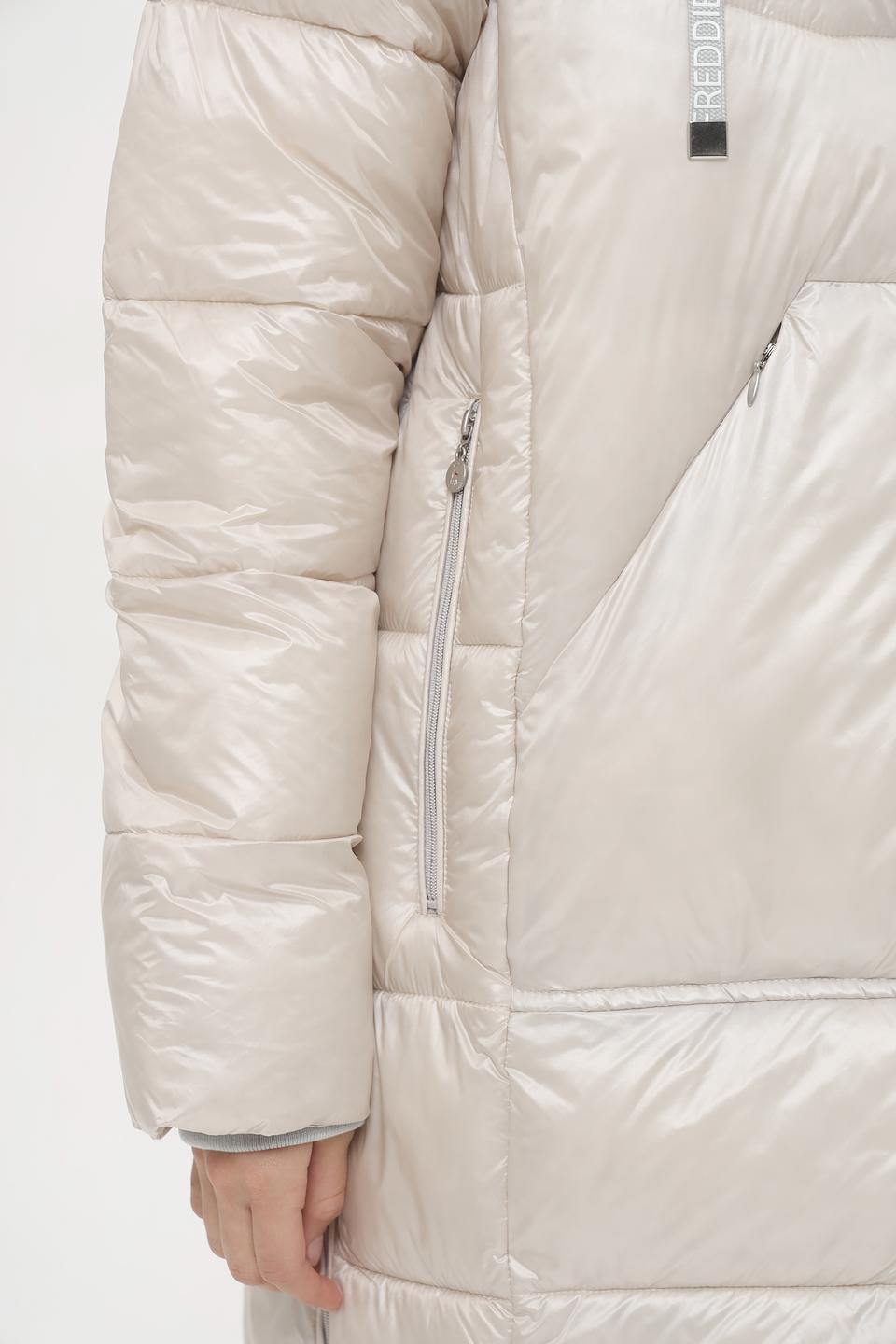 Пальто Frieda and Freddies стеганое бежевое