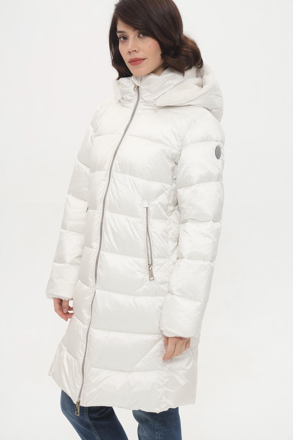 Пальто Milestone стеганое бежевое