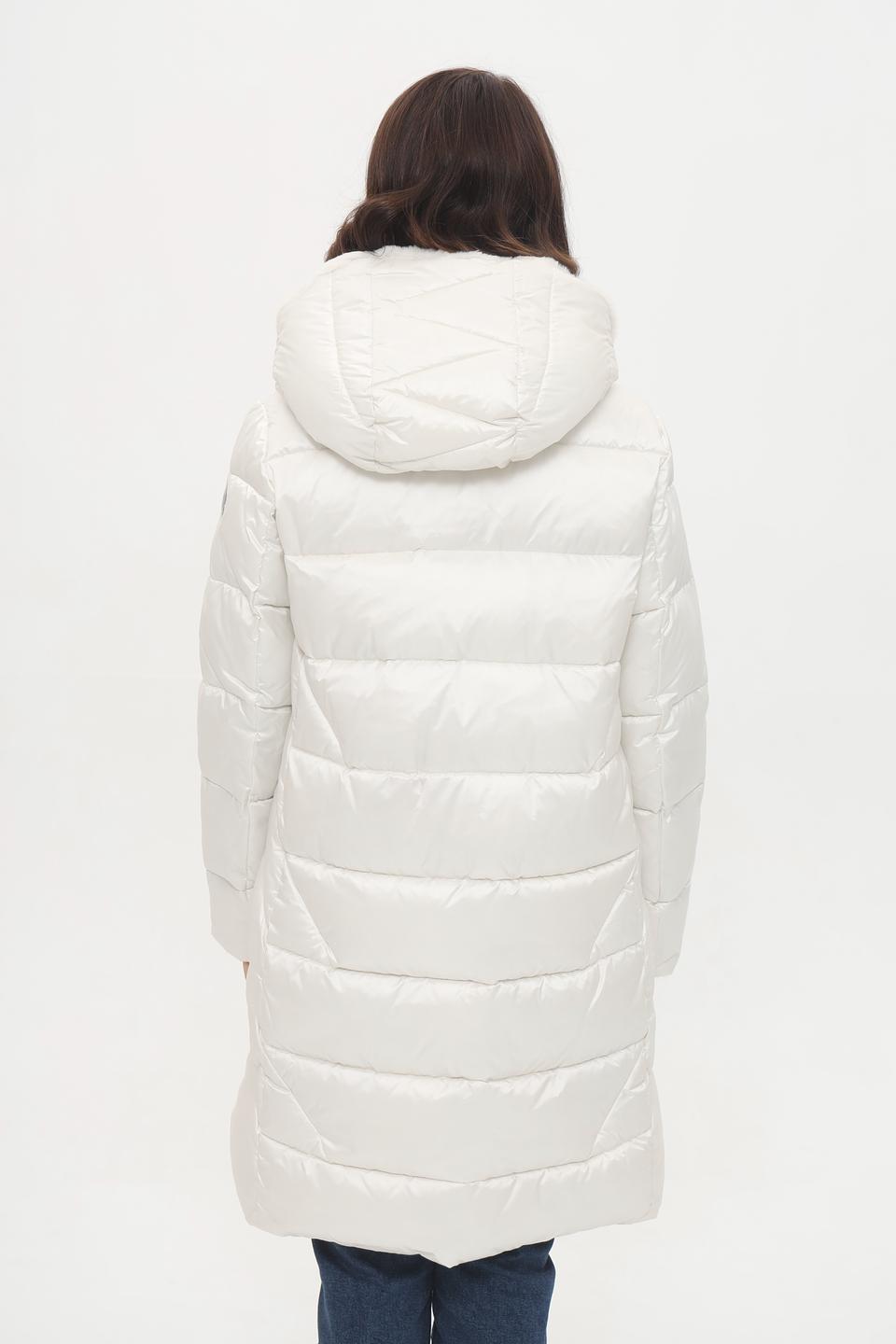 Пальто Milestone стеганое бежевое