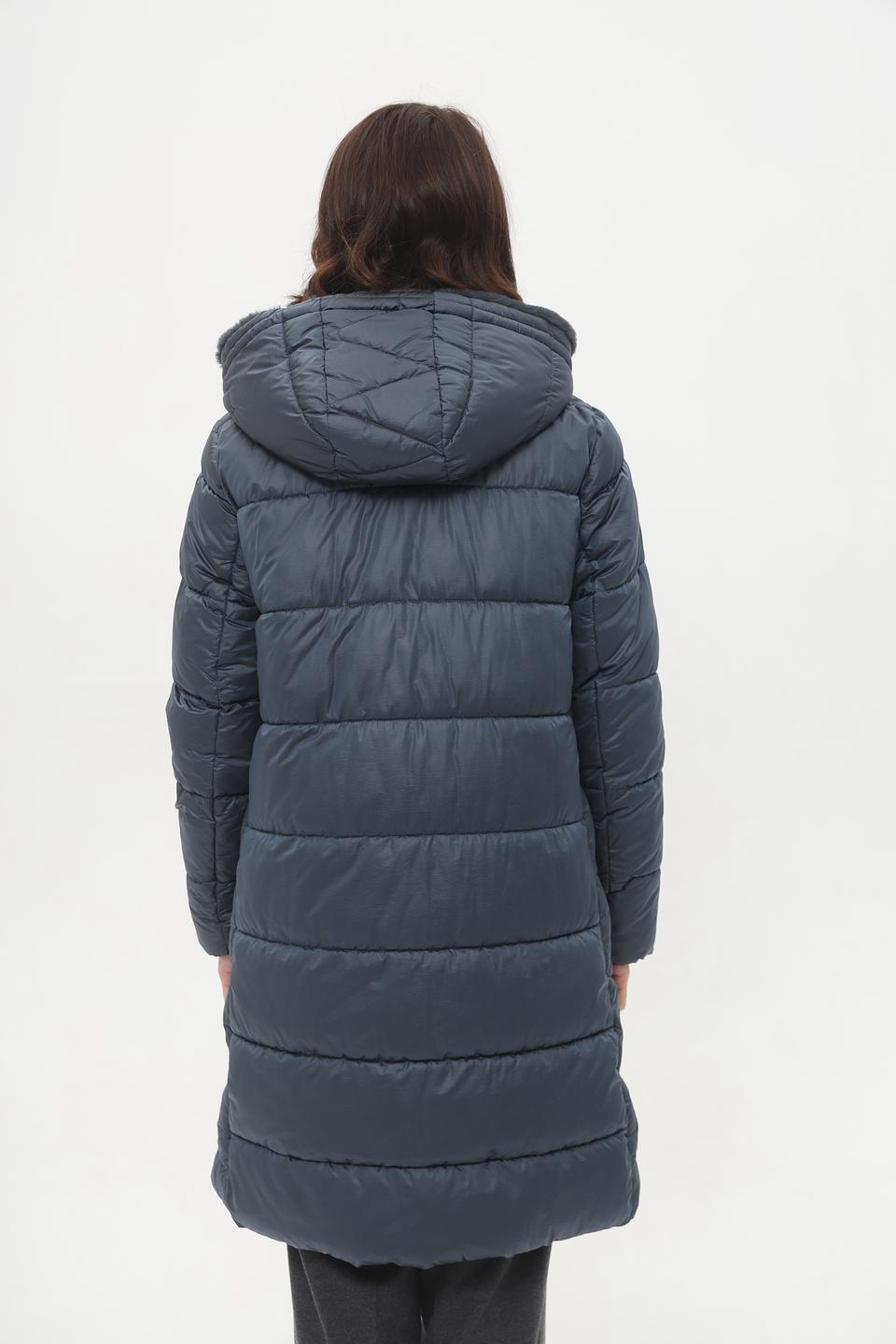 Пальто Bugatti стеганое синее