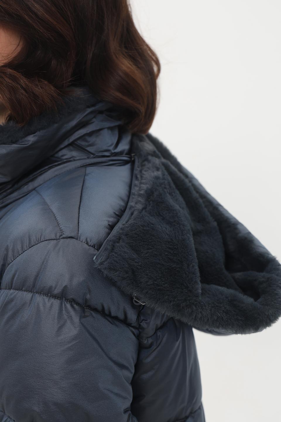 Пальто Bugatti стеганое синее