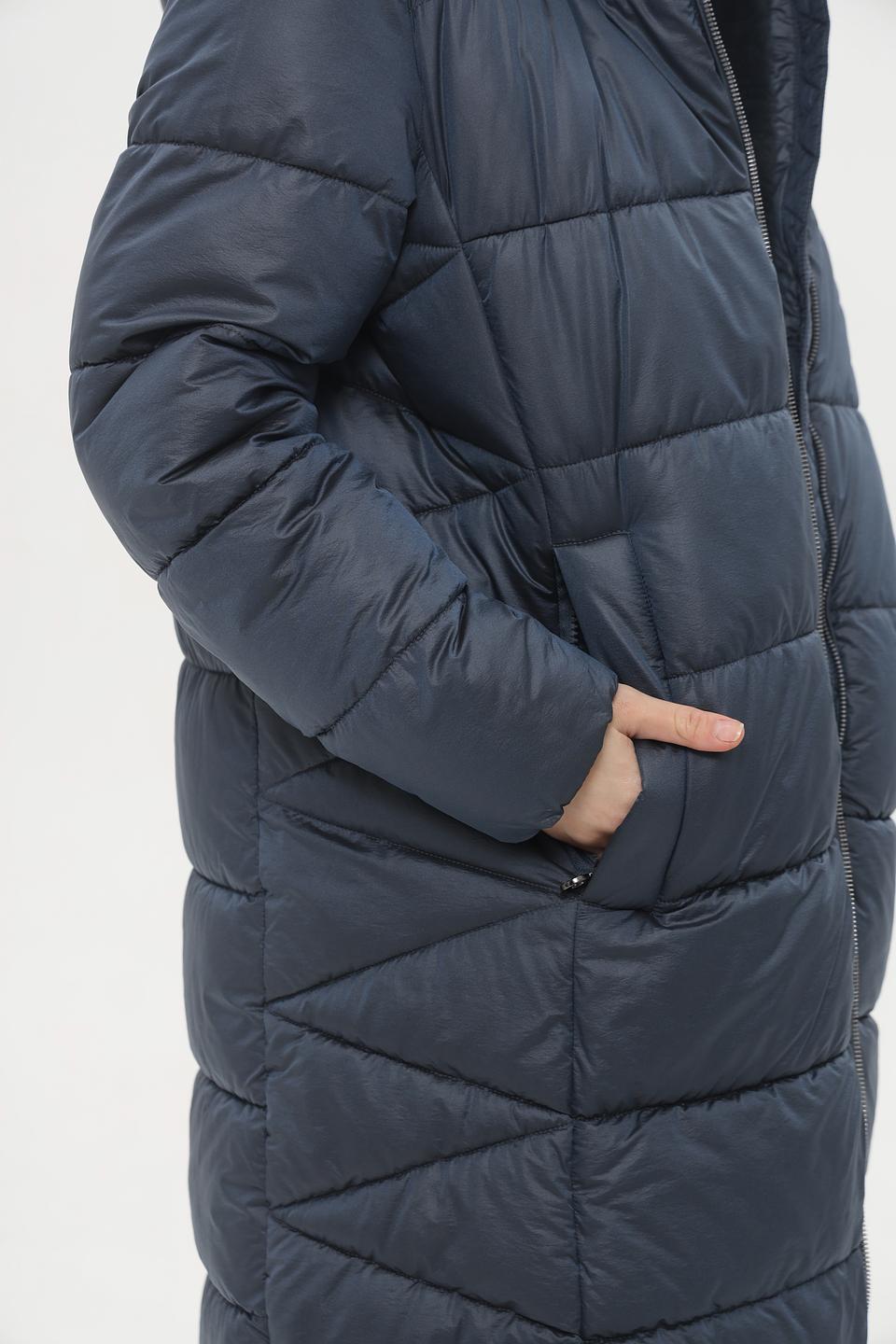 Пальто Bugatti стеганое синее