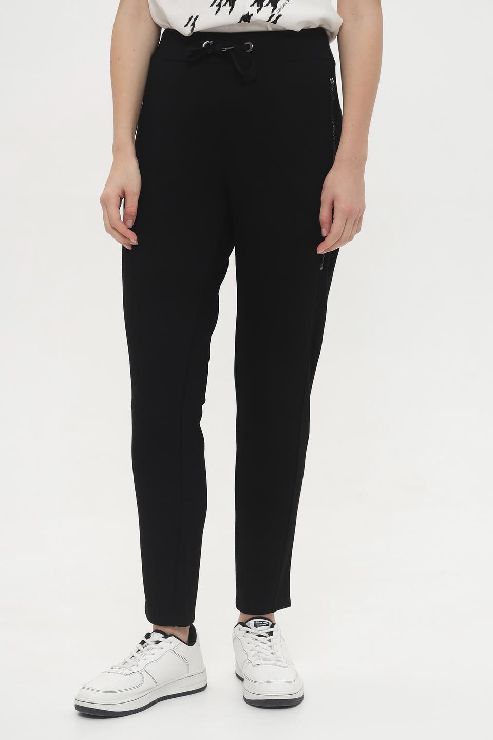 Брюки Monari чёрные с молниями