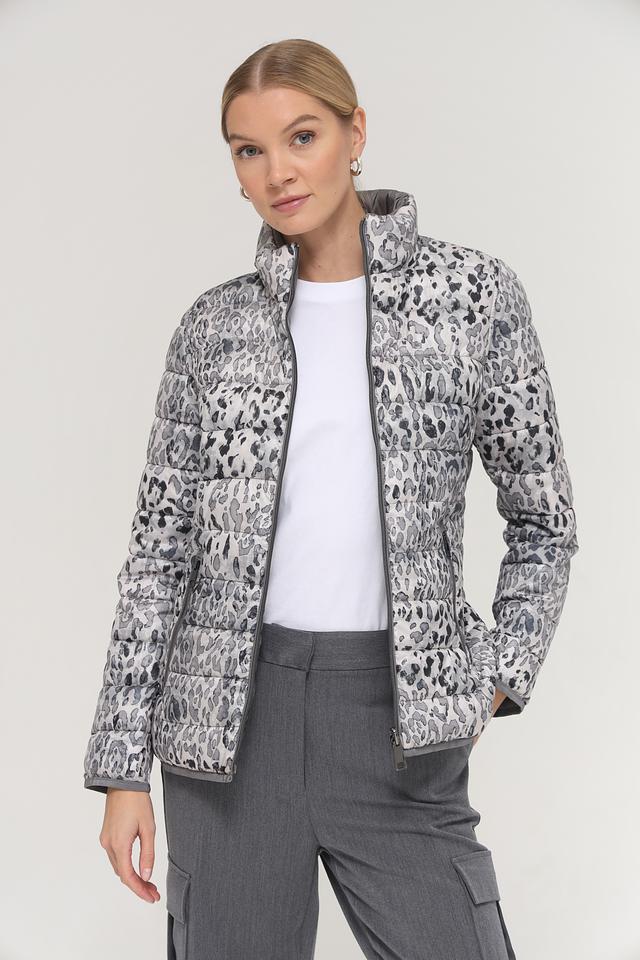 Куртка Lebek с леопардовым принтом