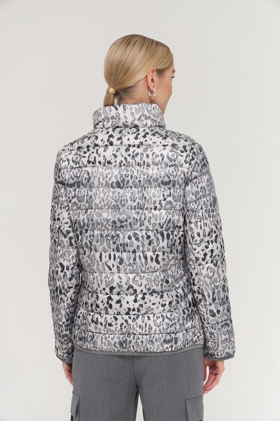 Куртка Lebek с леопардовым принтом