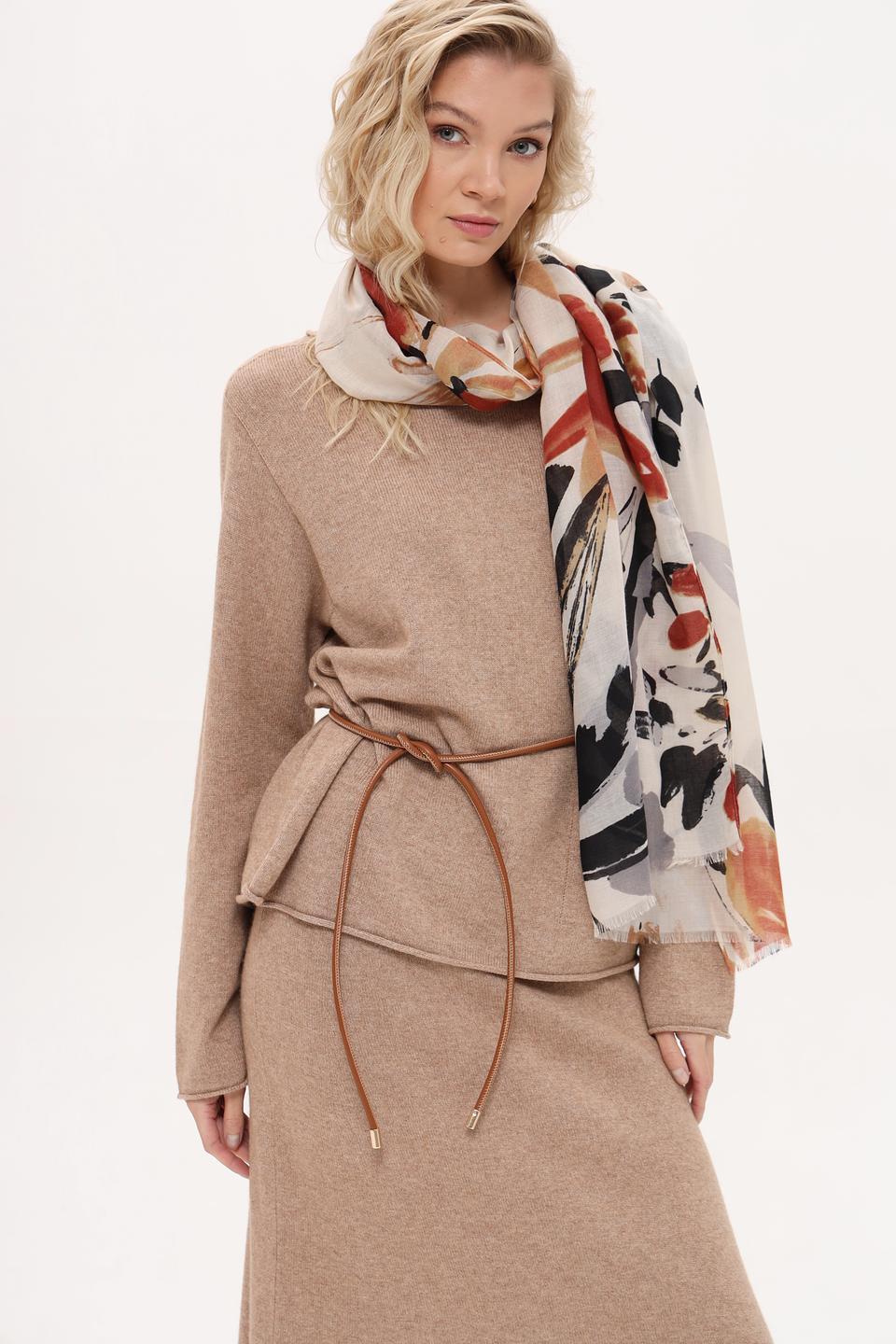 Шарф Fraas с цветочным принтом