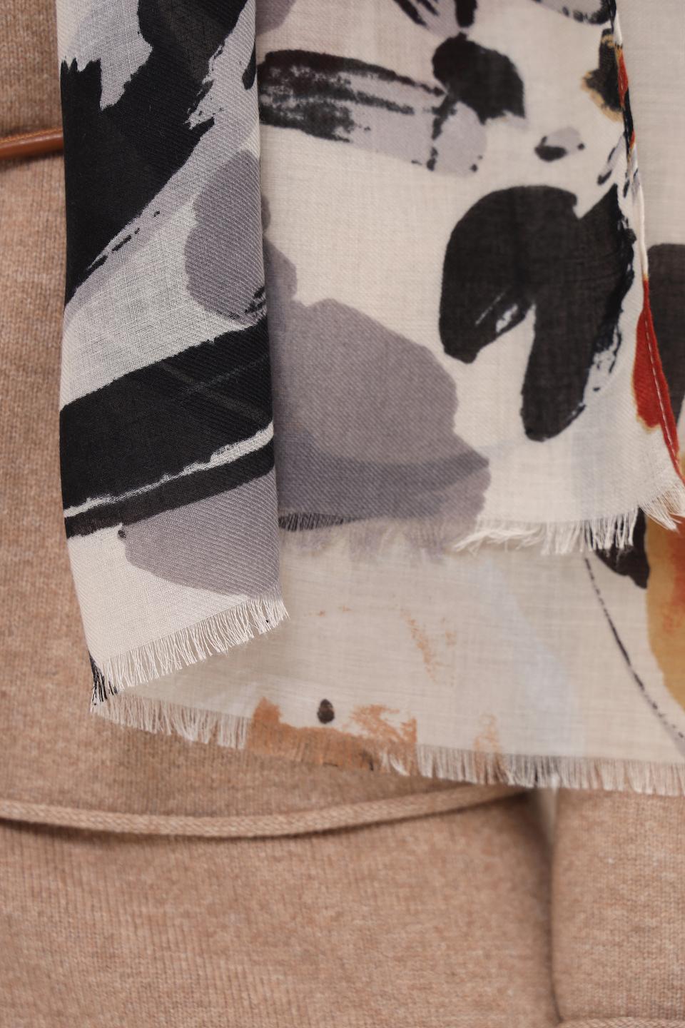 Шарф Fraas с цветочным принтом