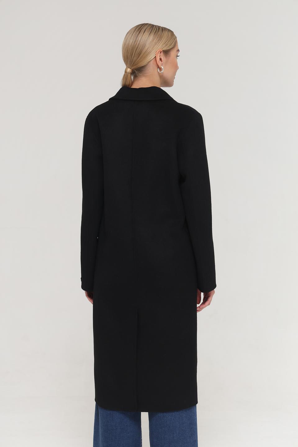 Пальто Milestone чёрное двубортное