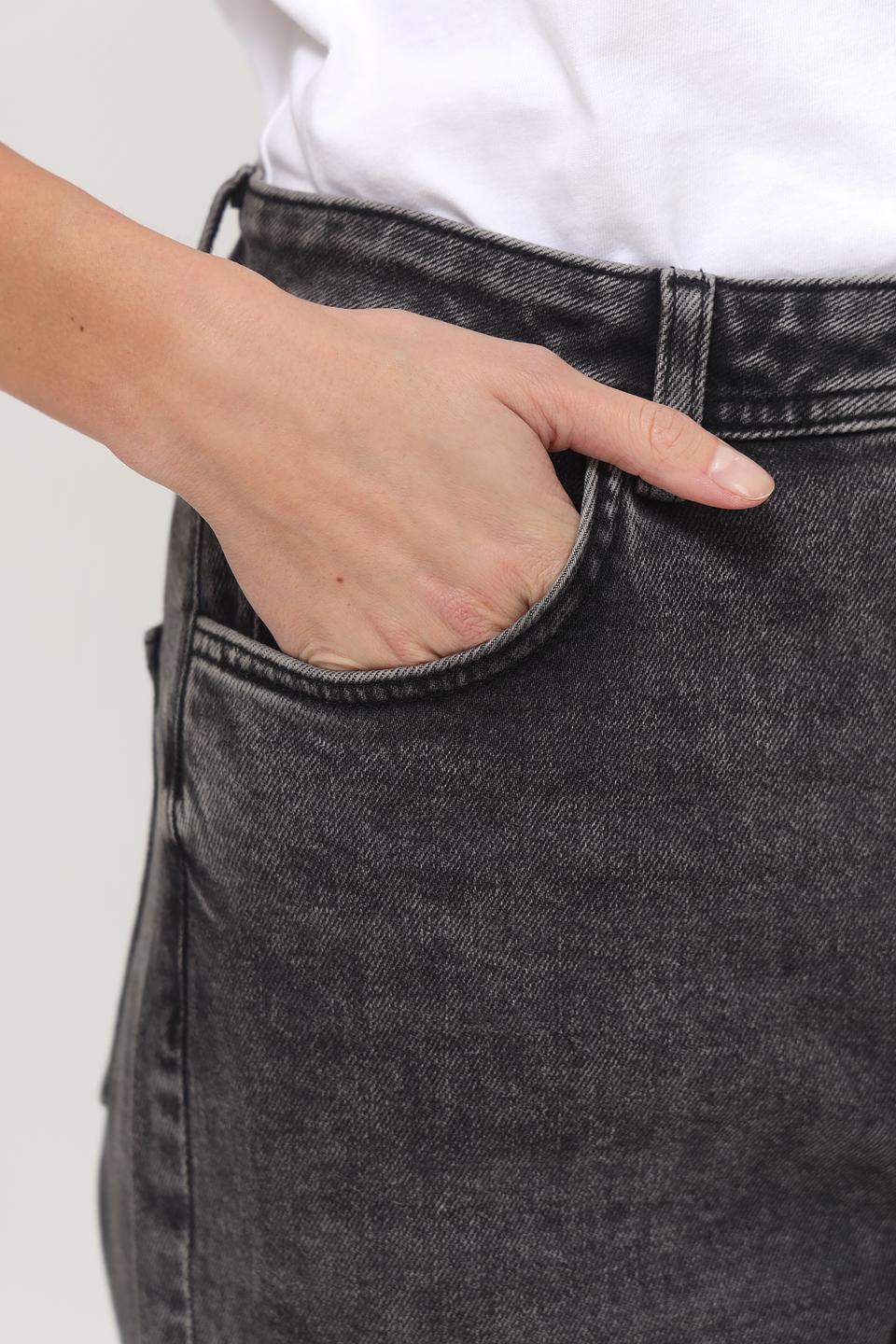 Джинсы Taifun серые mom fit