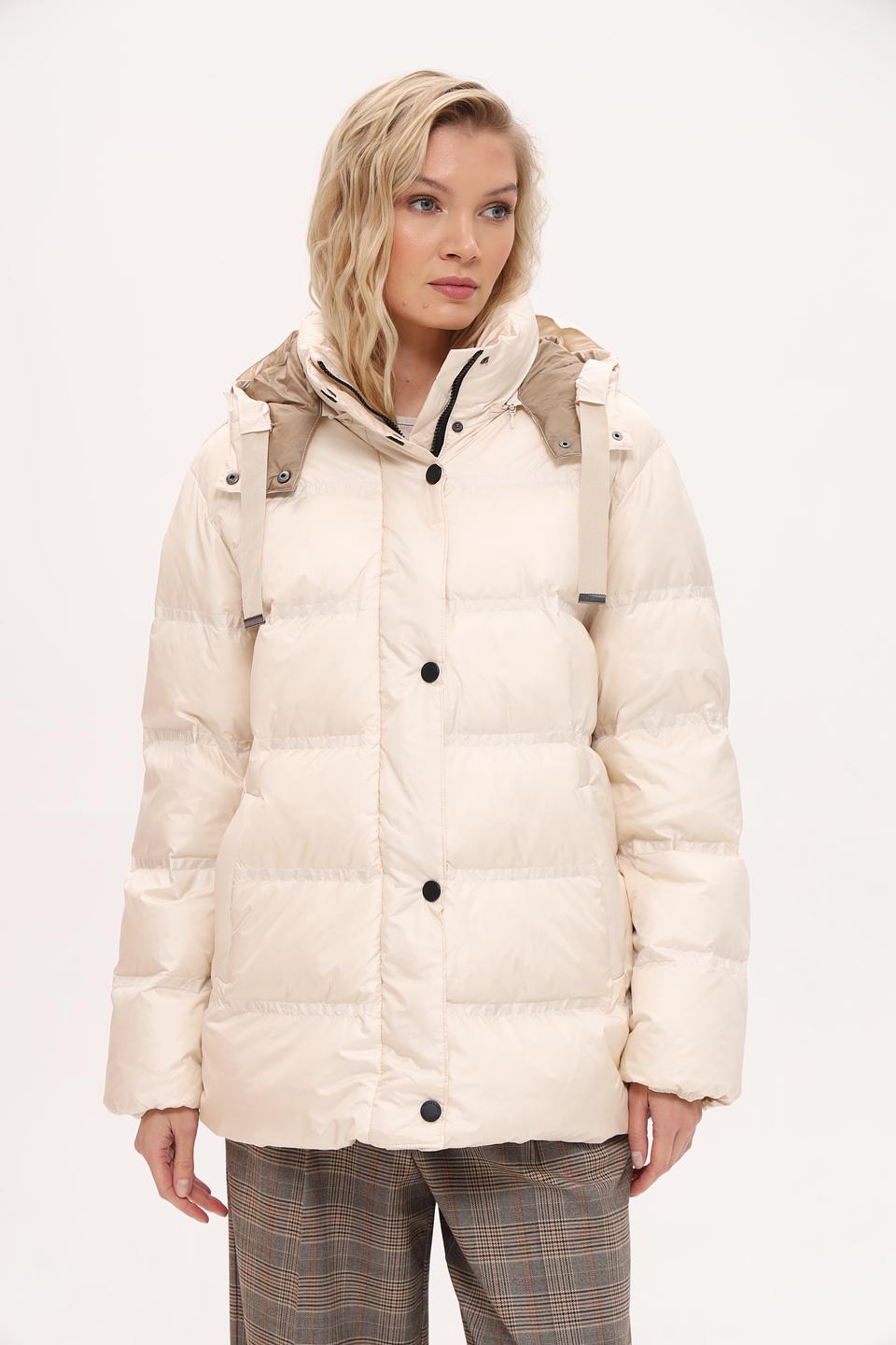 Куртка White Label стеганая бежевая