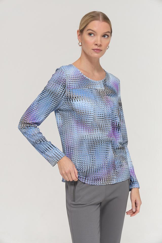 Футболка Barbara Lebek с принтом голубой