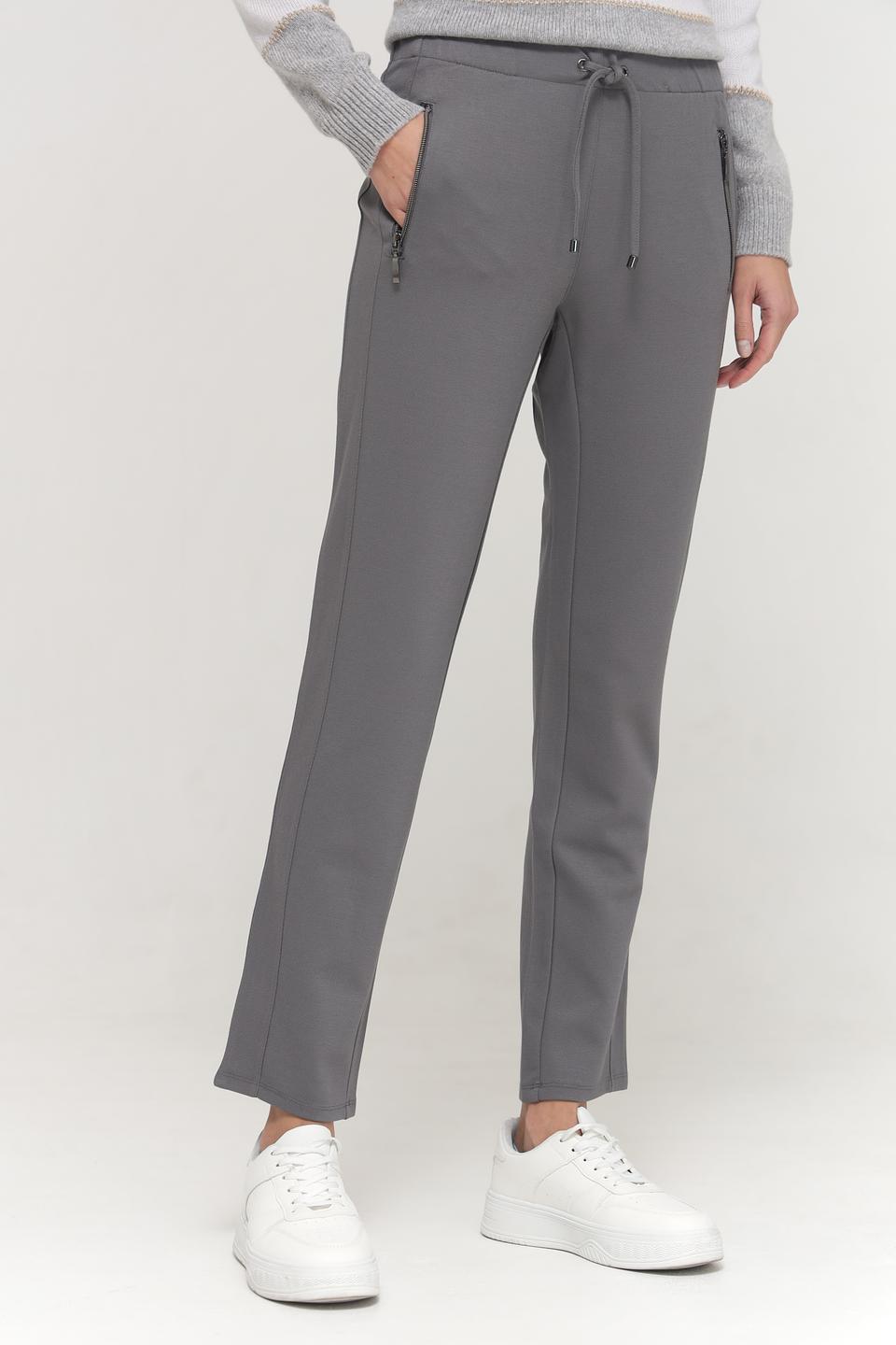 Брюки Lebek серые с манжетами