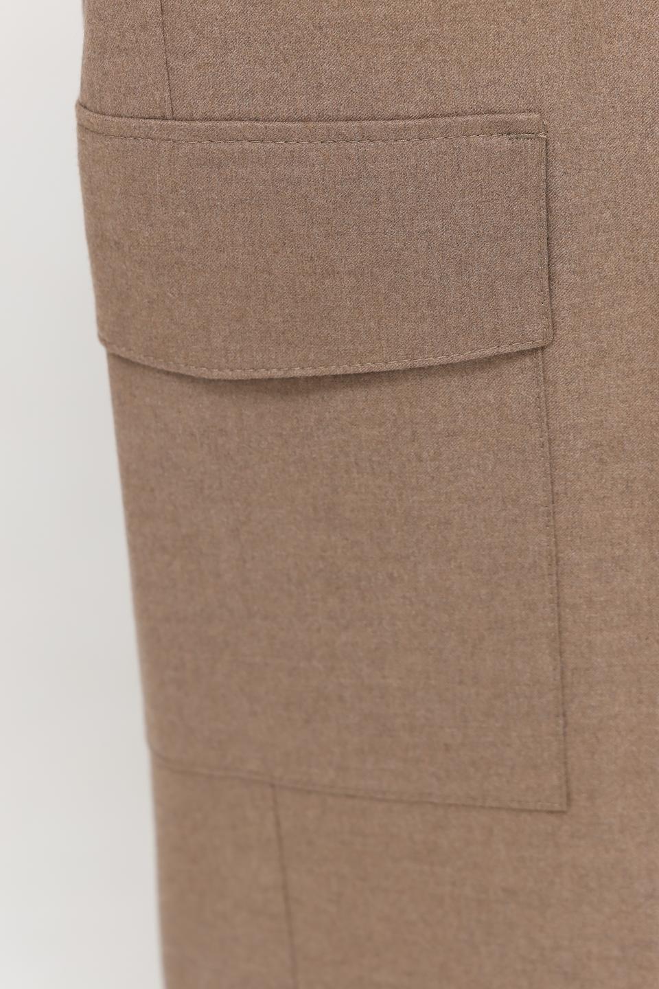 Брюки Bianca карго бежевые