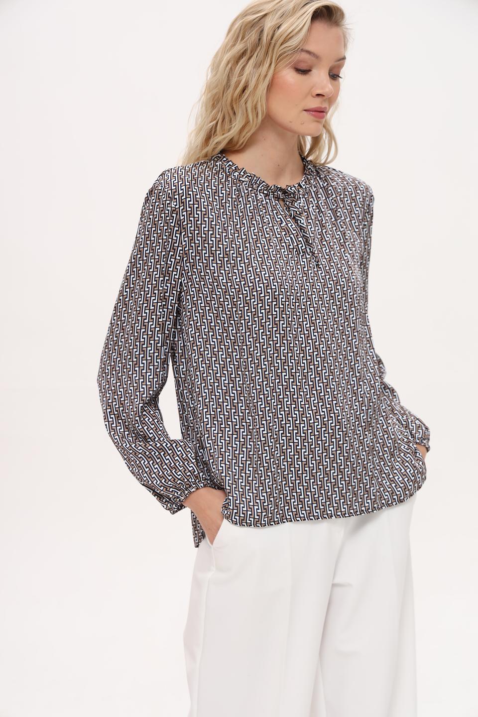 Блуза Frank Walder в геометрический принт