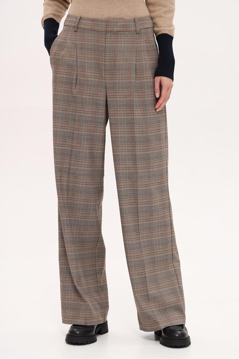 Брюки кл Oui женские в клетку