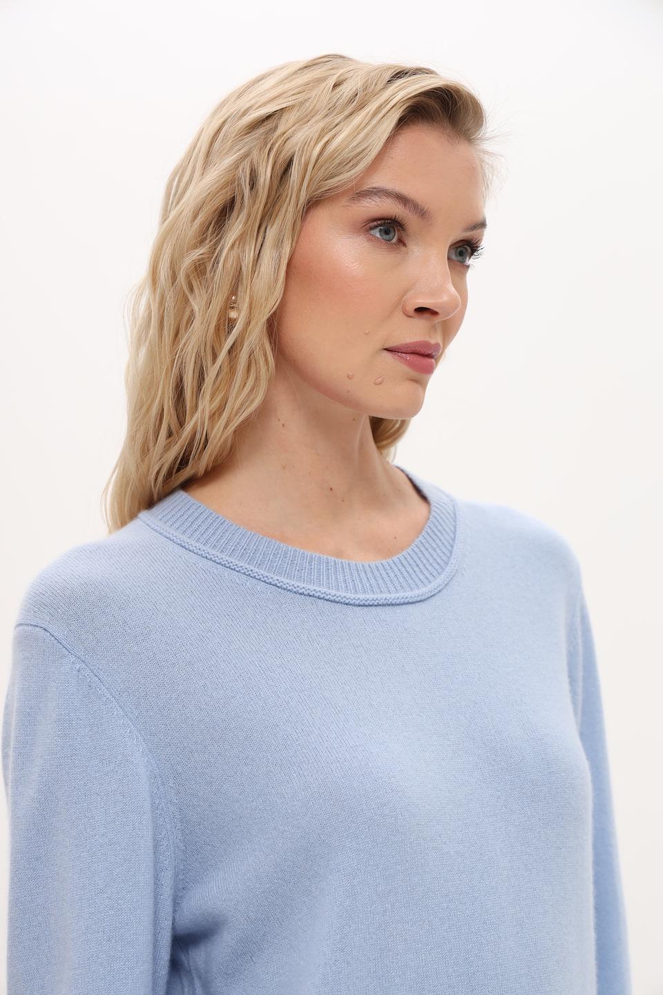 Пуловер Marc Cain кашемир голубой