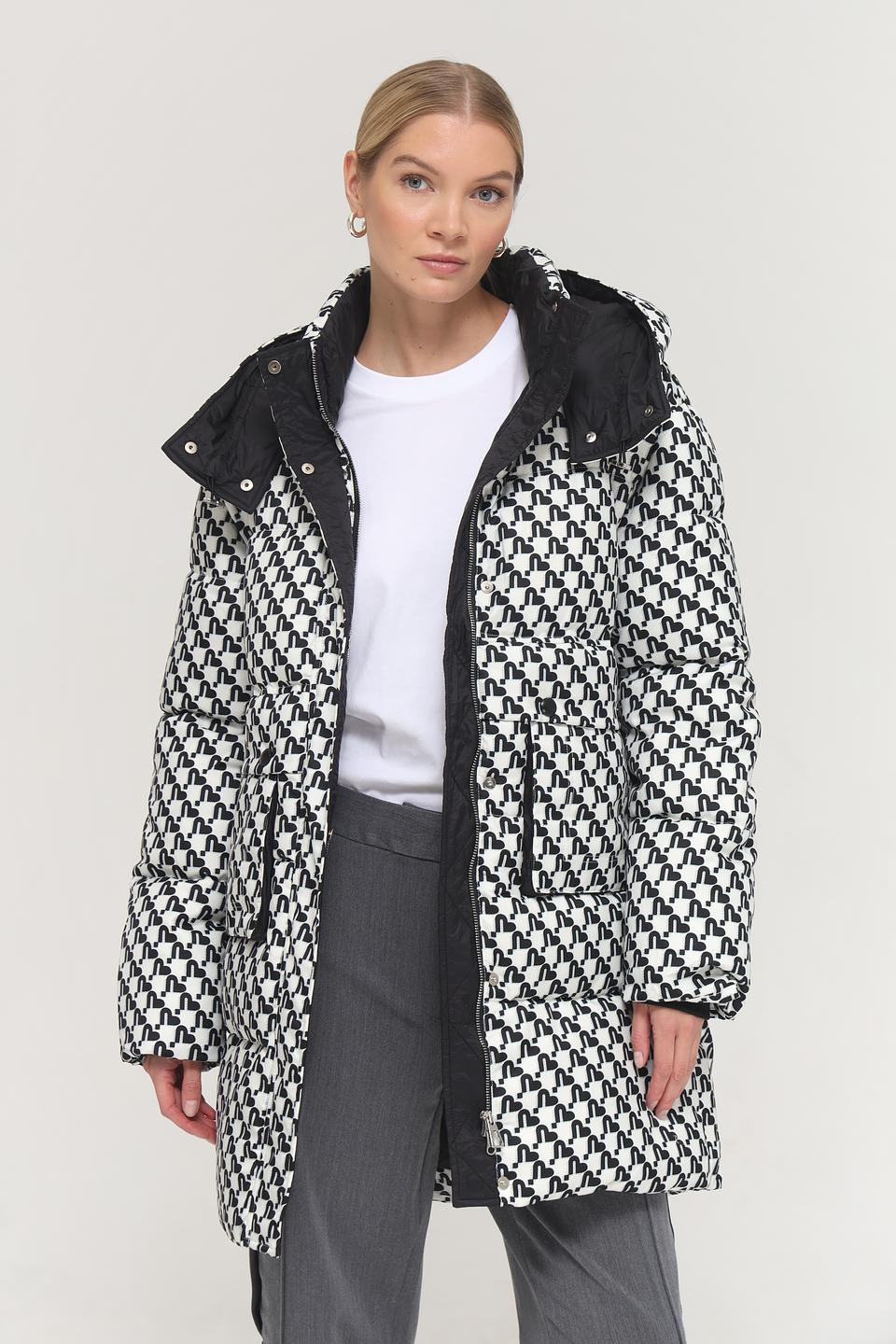 Куртка Electra style в клетку чёрно-белая