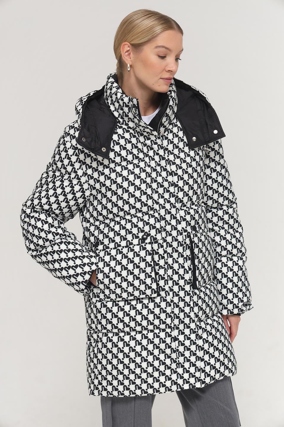 Куртка Electra style в клетку чёрно-белая