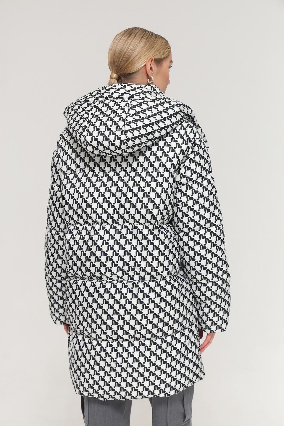 Куртка Electra style в клетку чёрно-белая