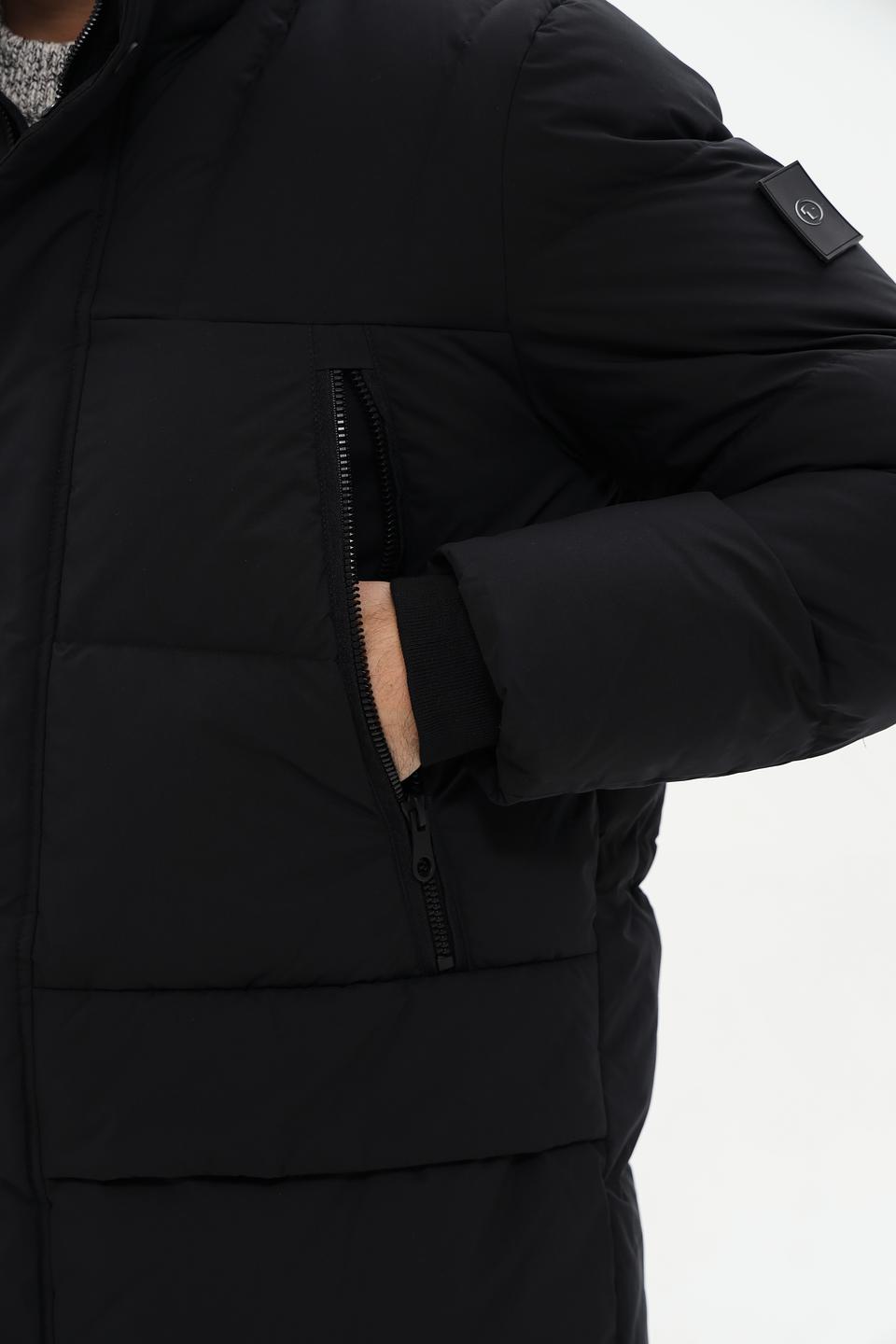 Пальто Tom Tailor чёрное стеганое