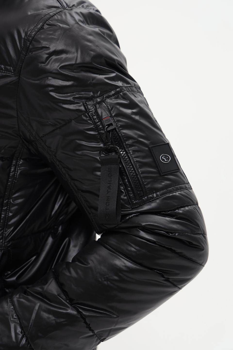 Куртка Tom Tailor стеганая чёрная