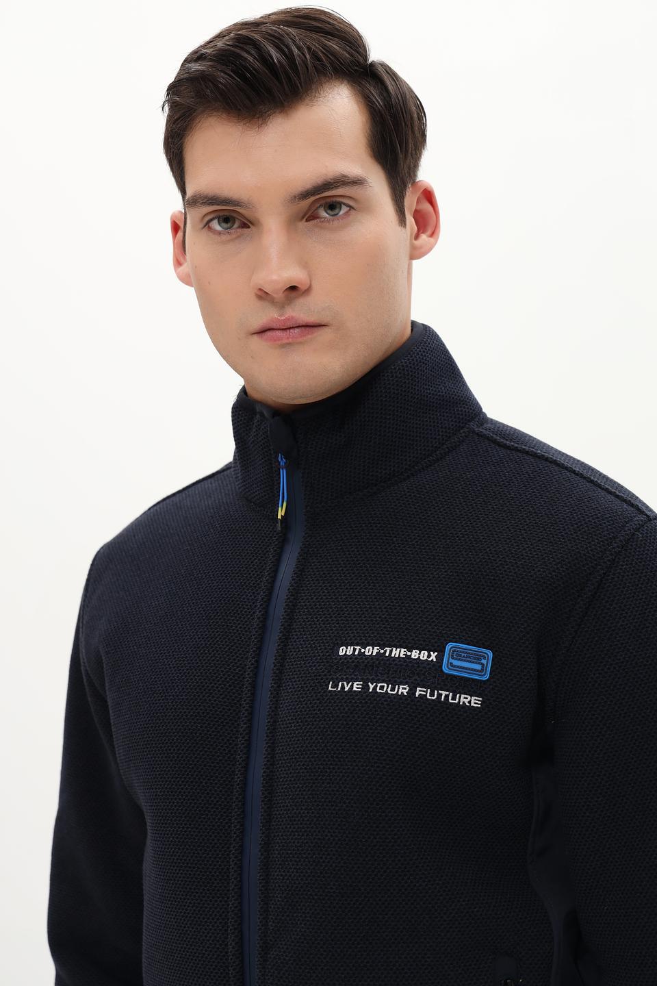 Кардиган Granchio мужской тёмно-синий