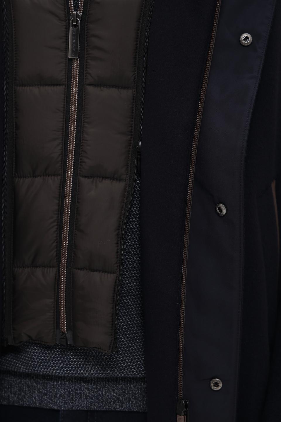 Пальто Bugatti мужское тёмно-синее