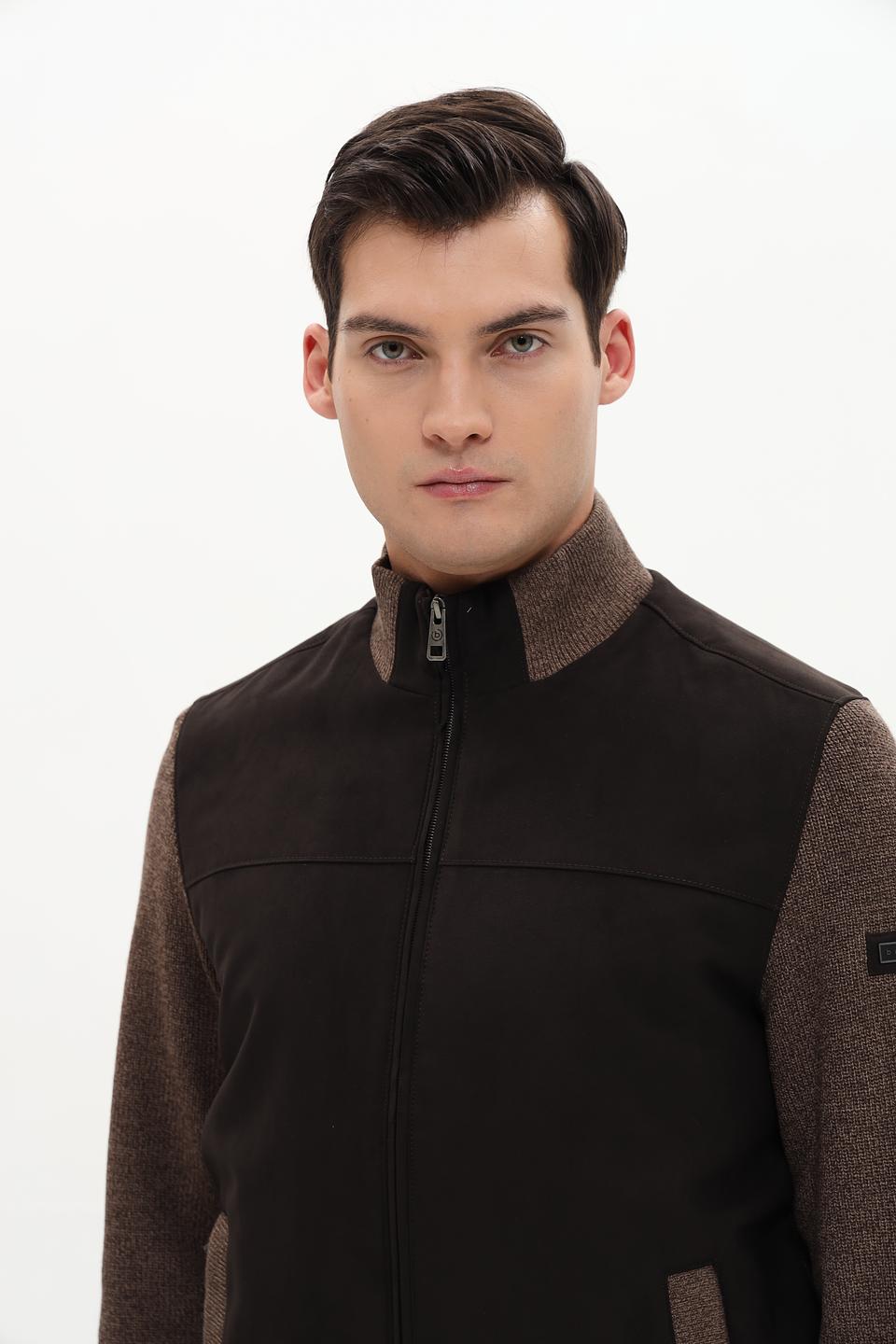 Ветровка Bugatti комбинированная коричневая